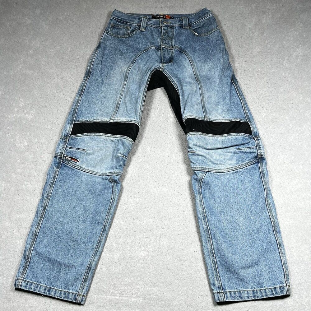 Icon Recon Jeans Mens 32 Blue Denim Motorcycle Riding Aramid Reinforced Knees